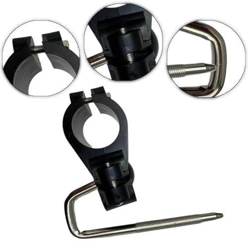 Clamp metálico para rack de batería electrónica 4.53x2.13x6.30 in miniatura 3