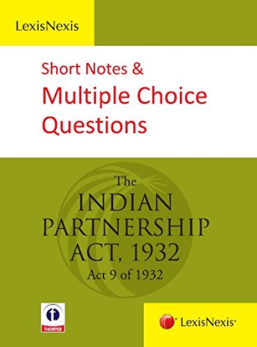 Thorpe - Indian Partner Act: MCQ and Short Notes 2013: MCQ & Short Notes 2013
