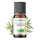 Huile Essentielle BIO de Genévrier 10ML - Certifiée AB - 100% Pure & Naturelle, Chémotypée HEBBD - Pratiques agricoles durables - Analysée et conditionnée en France