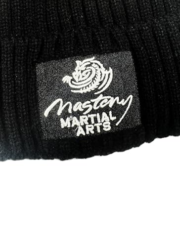 Ribbed Acrylic Beanie, Black3