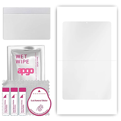 apgo Protector de pantalla Hydrogel para Lenovo Tab K10, Película de hidrogel, con capa de posicionamiento de fácil instalación.
