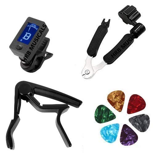 hrb musicals ® Z Capo Digital Electronic Guitar Tuner 3in1