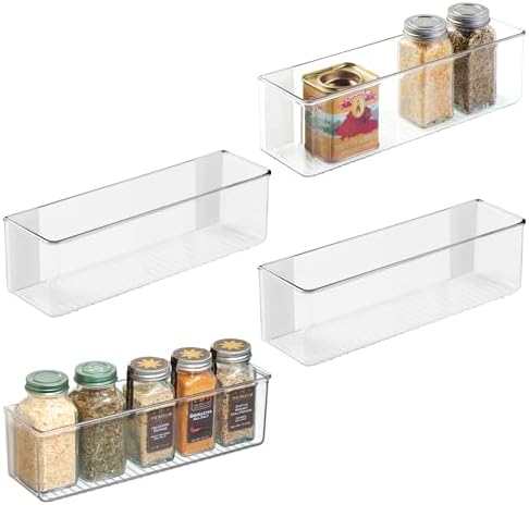 iDesign Adhesive Organizer Bin - Damage-Free Hanging for Kitchen,...