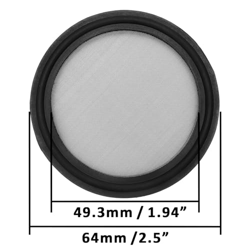Image of DERNORD 2 Pack 2 inch Sanitary Tri-Clamp Gasket Buna-N (NBR) w /Stainless Bonded Type Screen 100 Mesh