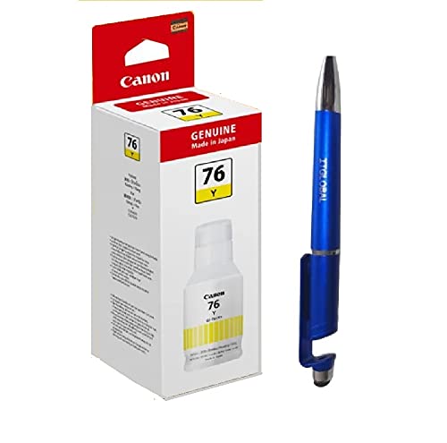 Canon 76 Yellow Ink Bottles with ITGLOBAL 3in1 Multi-Function Mobile Phone Stand, Stylus Pen, Anti-Metal Texture Rotating Ballpoint Pen (Very Colors) GI-76 GI 76 GI76 (B09D7H3P2H) Amazon Price History, Amazon Price Tracker