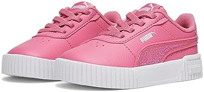 PUMA Kids Carina Sneaker, Strawberry Burst-Strawberry Burst White, 9 US Unisex Toddler | Image 5