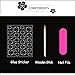 French Tip Press on Nails Almond Fake Nails Press ons with Designs Chrome False Nails Medium Glossy Full Cover Glue on Nails French Acrylic Stick on Nails for Women Nail Manicure Decoration 24Pcs
