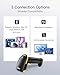 Inateck Bluetooth Barcode Scanner 2D, Wireless 2D QR Code Scanner with 2600 mAh Battery and Smart Charging Base, Handheld Scanner Support AI, APP, SDK, BCST-36