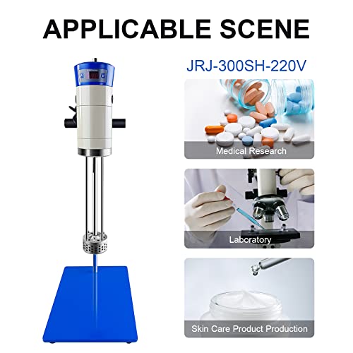 High Speed Homogenizer Lab Disperser Emulsifier Capacity 40L 200-11000R/Min 510W Digital Display Blender 220V #TOP4