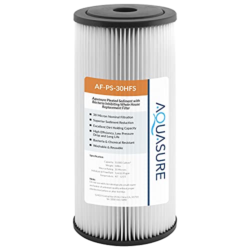 Fortitude V2 Series, filtro de sedimentos plisado de alto flujo de 30 micras, tamaño estándar