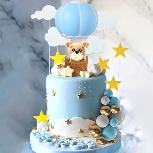 Décoration de gâteau d'anniversaire en montgolfières pour un buffet réussi