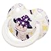 Somniumnight Big Shield Adult Pacifier: Cute Bear Large Size Paci for Anxiety - Soft Silicone Bigger Nipple Binky for Autism Bear White