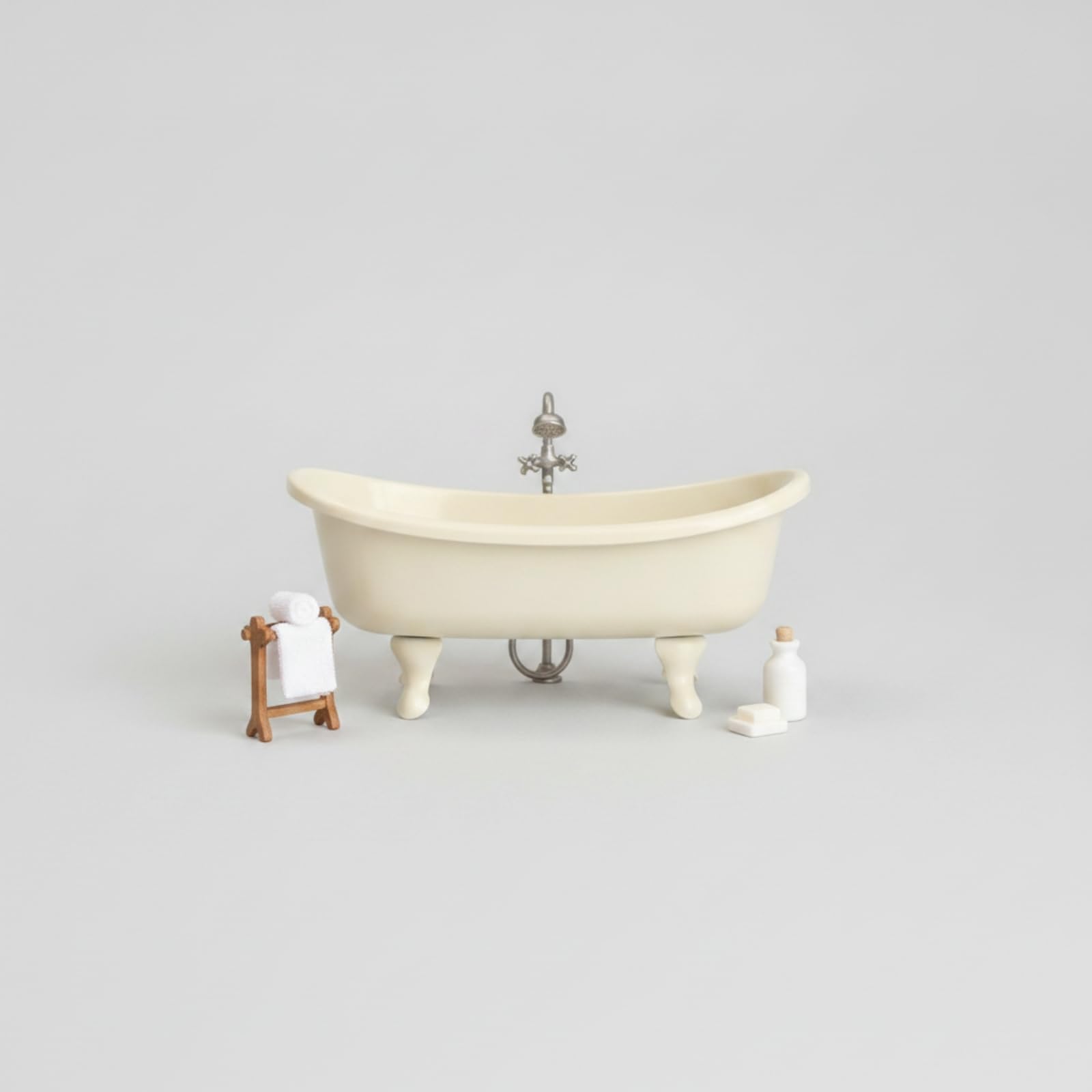 kowaku Mini Vasca da Bagno Liscia Elegante, Vasca da Bagno in Miniatura, Raffinata, per Diorama