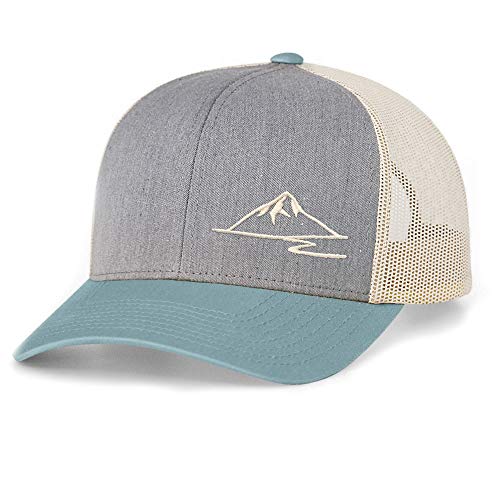 Low Key Caps | Trucker Snapback Baseball Hat - Mountain