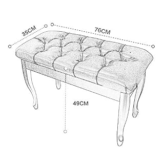 TEmkin Tabouret de Piano Banc de Piano à Hauteur Fixe Tabouret de Piano en Cuir Confortable, avec Coussin rembourré et Compartiment de Rangement pour partitions de Musique de Grande capac - Les Beatles, Paul McCartney, John Lennon, RIngo Starr, George Harrison TEmkin Tabouret de Piano Banc de Piano à Hauteur Fixe Tabouret de Piano en Cuir Confortable, avec Coussin rembourré et Compartiment de Rangement pour partitions de Musique de Grande capac – Image 7