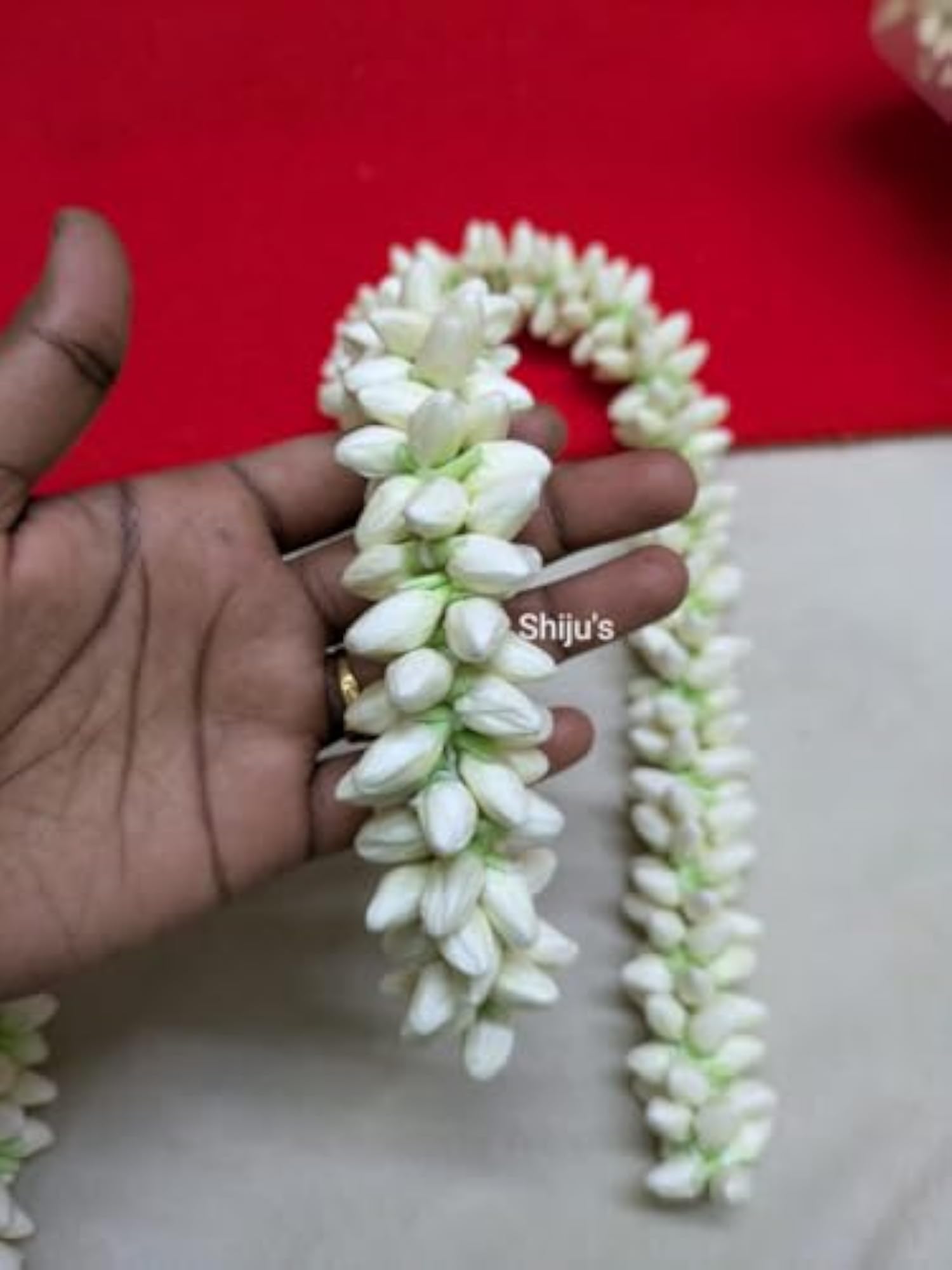 Artificial Jasmine Flower Garland, Handmade Floral Decor