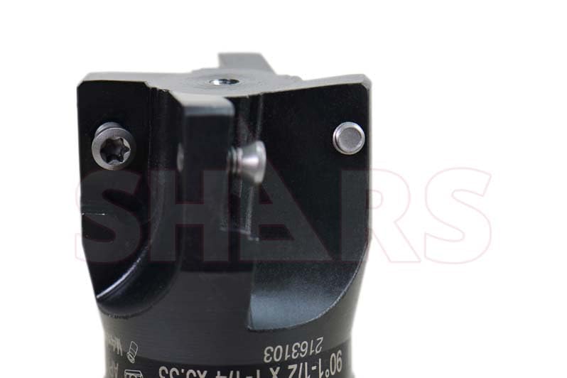 Image of Shars 1-1 /2 inch 90 Degree Indexable End Mill with 4 PCS of APKT 1604 Insert 404-2868W+404-6541(4) P[