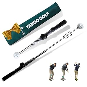 Retractable Golf Swing Training Aid Right-Handed Golf Swing Trainer Portable Warm-Up Tool Click Stick Improves Power Timing Grip Accuracy Flexibility Consistent Swing Performance