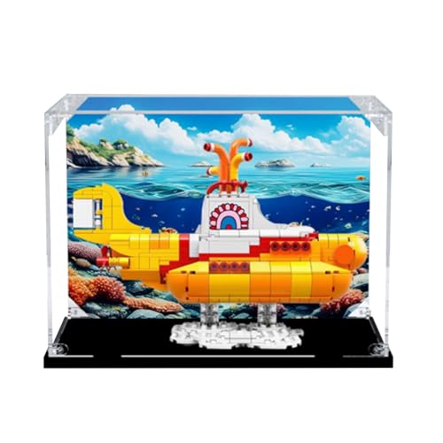 Acryl-Vitrine Kompatibel mit Lego 21306 Gelbes U-Boot zum Sammeln von Displays Klar 30 x 19,8 x 24,9 cm (Modell nicht im Lieferumfang enthalten) (Option 1) Acryl-Vitrine Kompatibel mit Lego 21306 Gelbes U-Boot zum Sammeln von Displays Klar 30 x 19,8 x 24,9 cm (Modell nicht im Lieferumfang enthalten) (Option 1)