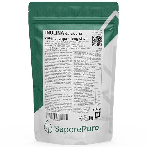 inulin pulver - 250 gr - lång kedja - från cikoria - inulin powder