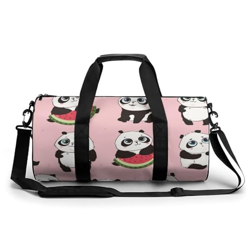 Sac de voyage panda pastèque idéal pour votre prochain week-end de camping ou randonnée