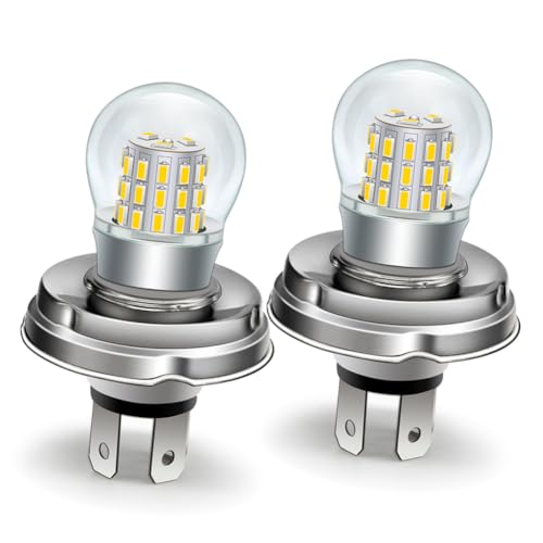 Ampoule LED P45T H5 R2 Ruiandsion blanc chaud pour phare de moto