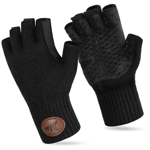 KastKing Bully Wooly Fingerless Wool Fishing Gloves