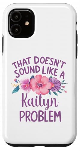 Kailyn Personalized Cute Flower Girls Kailyn Name スマホケース iPhone 11 用