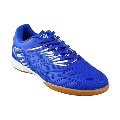 Vizari Valencia Indoor Soccer Shoes for Men and Women | Lightweight Indoor Football Shoes with Synthetic Upper | Non-Marking Rubber Outsole Cleats for Indoor Soccer and Futsal Surfaces Cover
