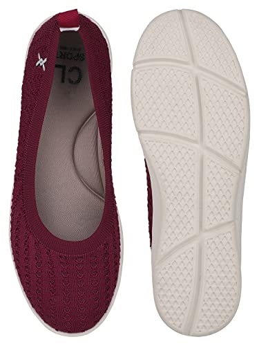 Image of Carlton London Women's Fly Knit Comfort Slip-On Ballet Flats