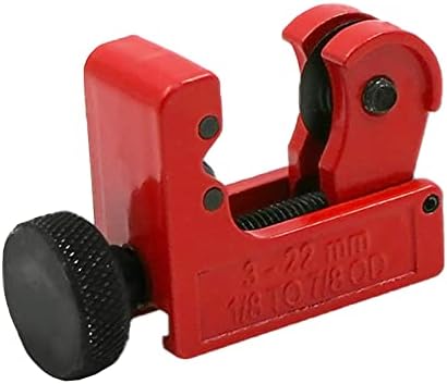 Mini Copper Pipe Tubing Cutter - Adjustable Mini Tube Cutter for Copper Metal, Plastic, Brass, Thin Stainless Steel for （1/8 inch -7/8 inch）/ (3-22mm) OD Pipes)