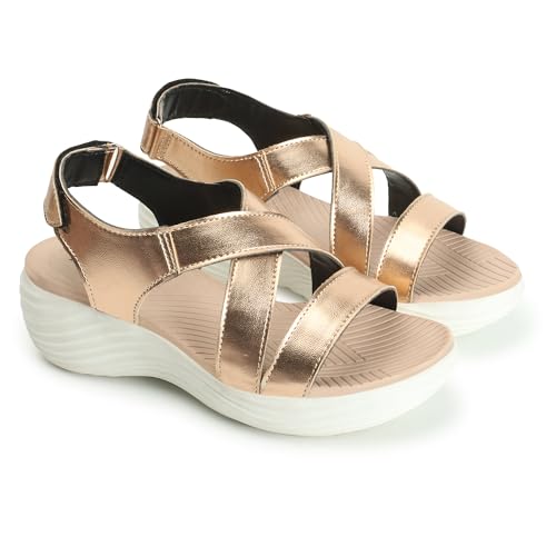 Image of ELLE Women's Strappy Wedge heel Sandals