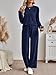 AUTOMET Sweatsuits Women 2 Piece Outfit Fall Airport Lounge Sweat Sets With Wide Leg Pants Track Fashion Suits 2026 Navy S