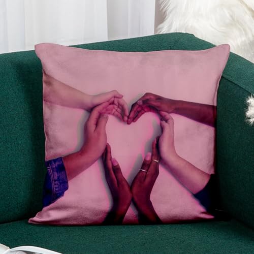 Coussin similicuir blanc amour égalité pour célébrer la diversité