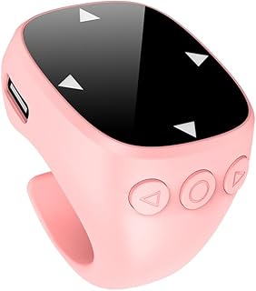 Pantalla Táctil + Botones Mando a Distancia para Teléfono Móvil/Tabletas/Pasapáginas de Libros/Selfie/Control de Vídeo/Clicker y Más, Controlador de Anillo Bluetooth, para TIK TOK etc. (Rosa)