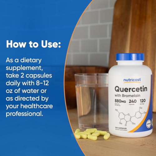 Nutricost Quercetin with Bromelain Capsules