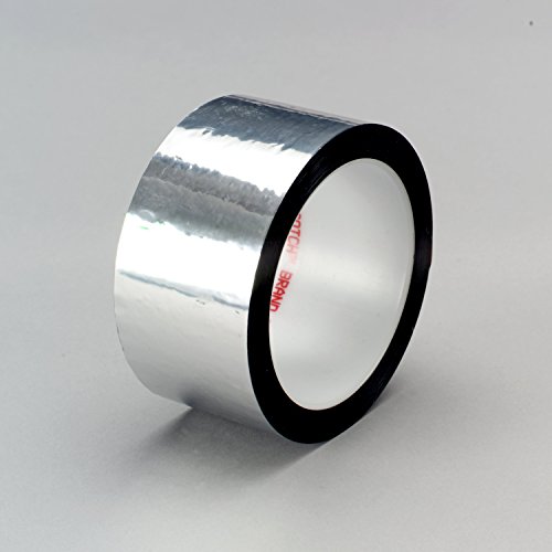 Image of 3M 37706 Polyester Film Tape, 4 in x 72 yd, 4 Per Case, 850, Polyester, Silver
