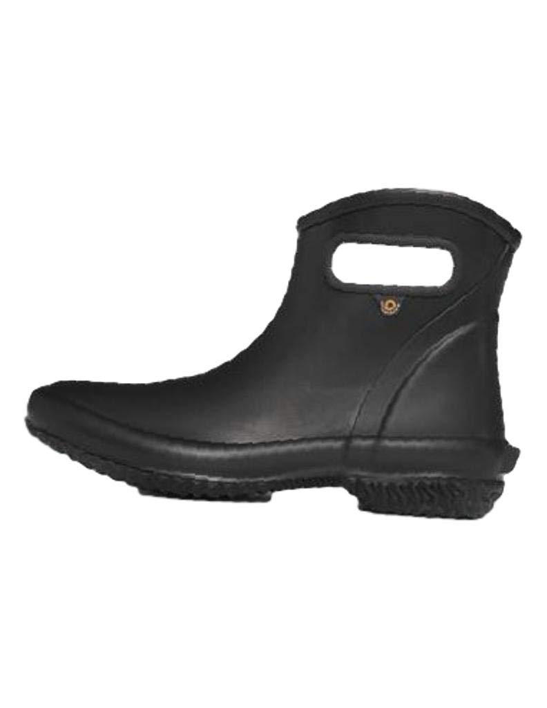 BOGS Women's Patch Ankle Waterproof Garden Rain Boot, Black, 6 UK