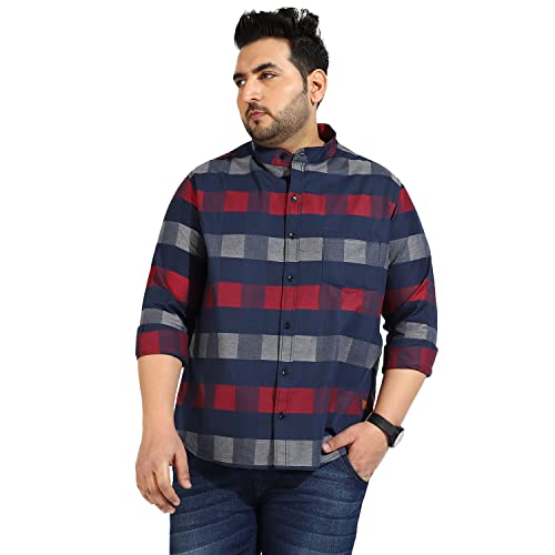 Image of CAHOOT Instafab Plus Men's Button Up Regular Fit Shirt for Casual Wear | Modern Clothing Shirt Crafted with Regular Sleeve, Comfort Fit & High-Performance for Everyday Wear