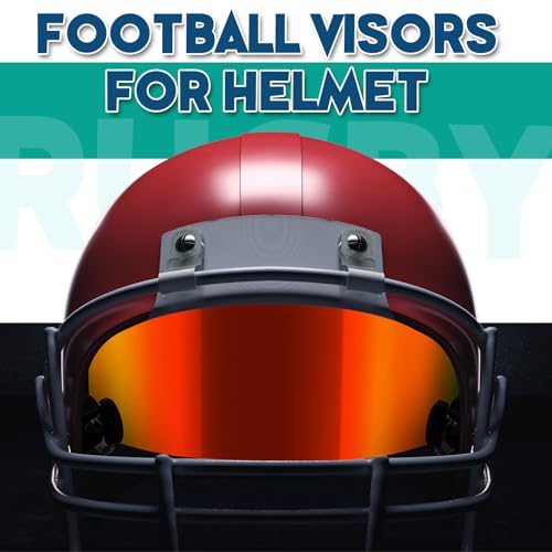 Image of Xuhal 1 /2 /4 Pack Football Visor for Youth Adult Football Helmet Visor Lacrosse Helmet Eye Shield Eye Protection for Sport