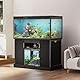 DAWNYIELD Reptilien Tank Ständer, Holzgestell für Aquarium, Aquarium Unterschrank, Terrarienständer mit Stauraum, Aquariumschrank für das Wohnzimmer, 120 x 60 x 80 cm, Schwarz