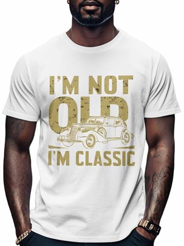 Men's T-Shirts I Am Not Old I Am Classic Crew Neck Short Sleeve Graphic Tees Cotton T-Shirts for Men