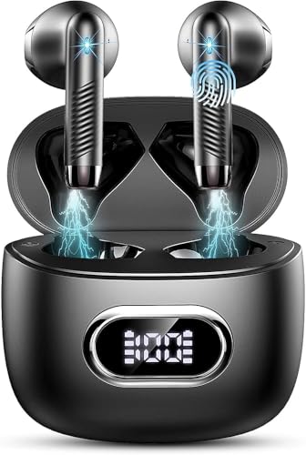 Cuffie Bluetooth 5.4 2026 Nuovo, Auricolari Wireless con Riduzione del