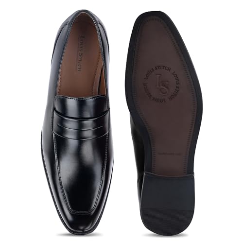 Image of LOUIS STITCH Formal Shoe for Men Shoes |Breathable Lining, Moccasins Style | Comfortable for Business, Casual, Parties (SX MC)