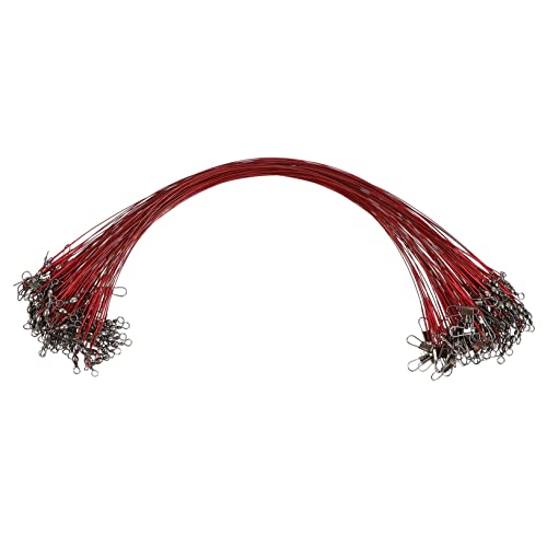 Abaodam 100pcs Wire Leader Rig para Pescar alta resistencia miniatura 1