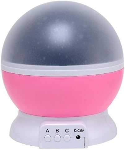 Kingbox Star Projector Night Light, side view showing control buttons
