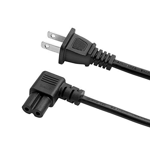 70% Off Discount 12FT 90 Degree (L-Type Angled) AC TV Power Cord Compatible with Samsung TCL Insignia Toshiba Apple LED LCD Smart TV, Playstation PS3 PS4 Slim PS5, 2 Prong Universal Replacement Cable Ul listed