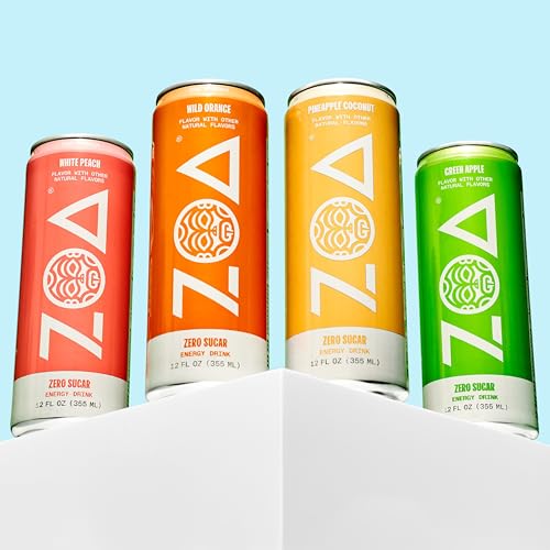 ZOA Zero Sugar Energy Drinks, Remix Variety Pack - Sugar Free with Electrolytes, Healthy Vitamin C, Amino Acids, Essential B-Vitamins, and Caffeine from Green Tea - 12 Fl Oz (Pack of 12) - Thumbnail 5