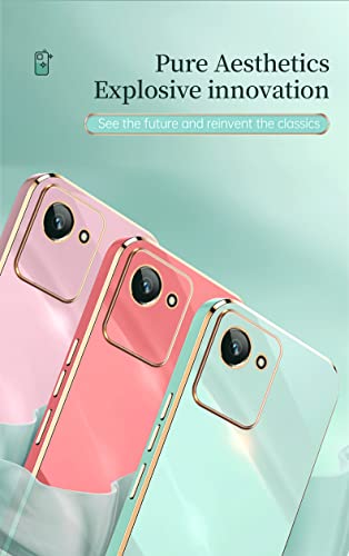 Haoye Cover per Realme C30 4G, Placcatura TPU