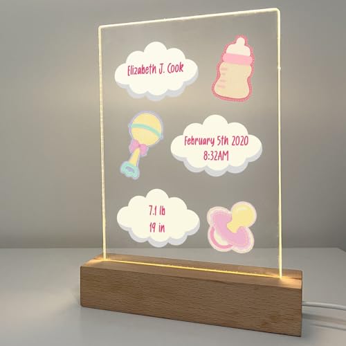 Lámpara de mesa de noche LED personalizada con base de madera miniatura 4
